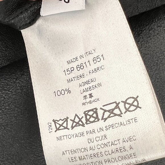 Givenchy black leather blouse size 38 - Picture 7 of 7